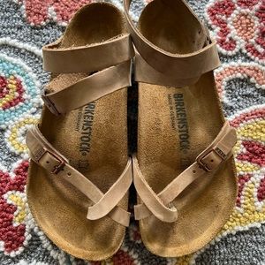 Authentic Birkenstock Yara Tobacco Oiled Leather Size 38